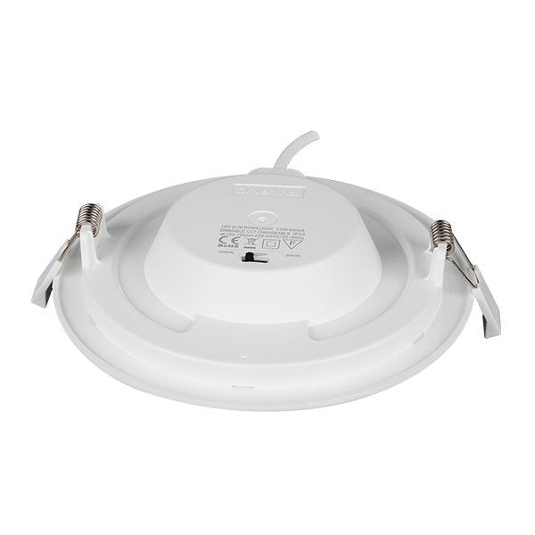 LED-Einbaupanel pro, 12 W, 900 lm, 3000-6000 K, Farbwechsel, dimmbar.