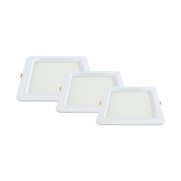 LED-Einbaupanel pro, 6 W, 375 lm, 2800 K, eckig.