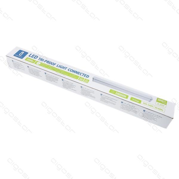 LED Feuchtraumleuchte, 20 W, 2000 lm, 6500 K, 60 cm, IP65.