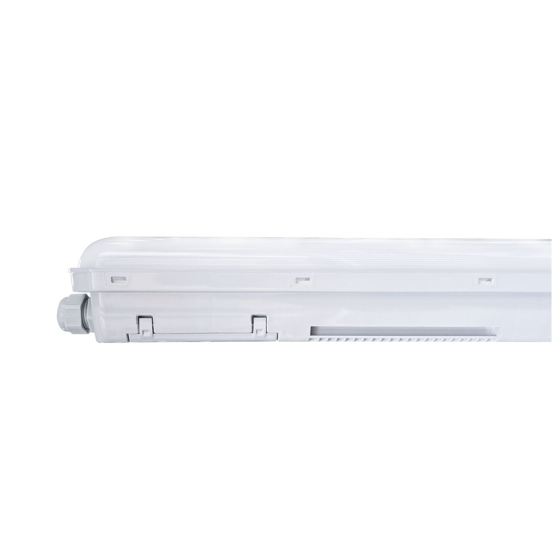 LED Feuchtraumleuchte PRO, Notlicht mit Akku 3h, 150cm, 50W, 5500lm, 4000K (neutralweiß), IP66, Steckklemme, durschleifbar.