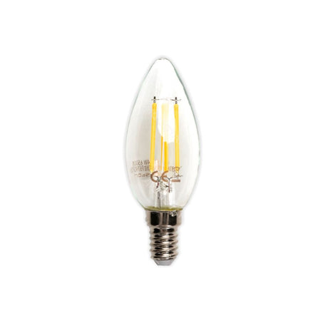 LED Filament Leuchte, E14, 4 W, 470 lm, 2700 K  Lichttechnik24.de.