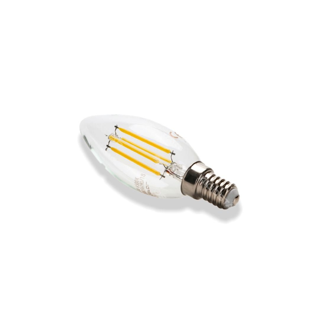 LED Filament Leuchte, E14, 4 W, 470 lm, 2700 K.