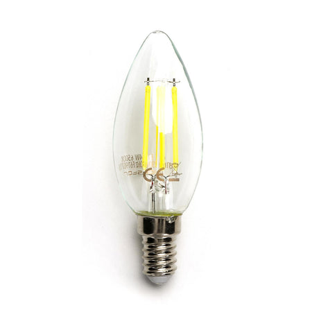 LED Filament Leuchte, E14, 4 W, 470 lm, 6500 K  Lichttechnik24.de.