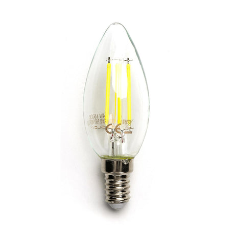 LED Filament Leuchte, E14, 4 W, 470 lm, 6500 K | Lichttechnik24.de.