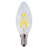 LED-Filament-Leuchtmittel, 4 W, 400 Lumen, E14, 2700K, warmweiß  Lichttechnik24.de.