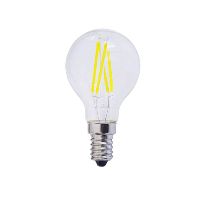 LED Filament Leuchtmittel E14, G45, 4 W, 400 lm, 2700 K.