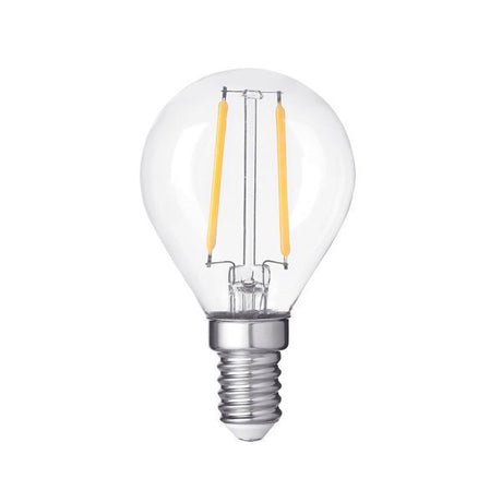 LED Filament Leuchtmittel E14, G45, 4 W, 400 lm, 2700 K, dimmbar  Lichttechnik24.de.