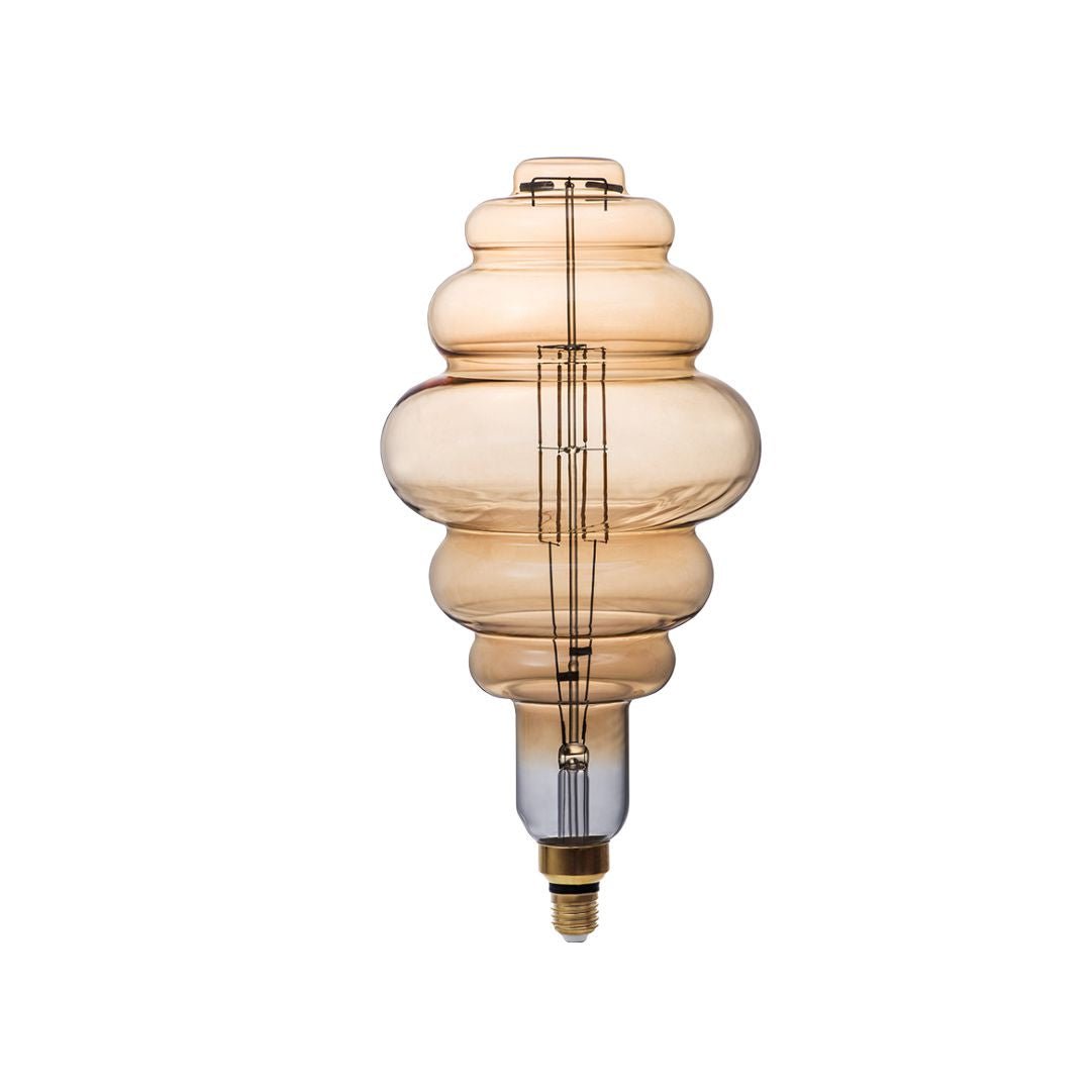 LED Filament Leuchtmittel, Vintage Lampe, BD200, gold, E 27, groß, Ø 200 mm, 8 W, 810 lm, dimmbar | Lichttechnik24.de.