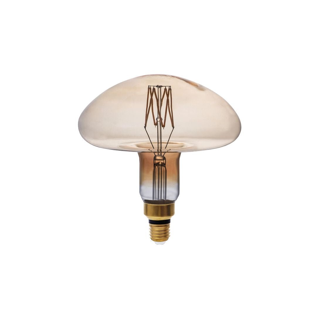 LED Filament Leuchtmittel, Vintage Lampe, MS200, gold, E 27, groß, Ø 200 mm, 8 W, 810 lm, dimmbar.