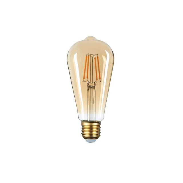 LED Filament Leuchtmittel, Vintage Lampe, ST64, gold, E27, Ø 65 mm, 4 W, 400 lm.