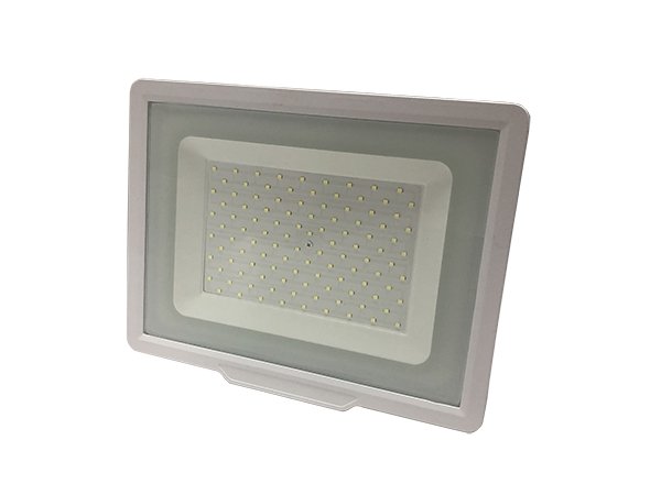 LED-Fluter, 100 W, 8000 lm, 2700 K, weiß.