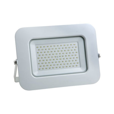 LED-Fluter, 100 W, 8500 lm, slim, weiß, IP65, 2800 K (warmweiß)  Lichttechnik24.de.