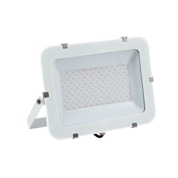 LED-Fluter, 200 W, 24000 lm, slim, weiß, IP65, 6000 K (kaltweiß).