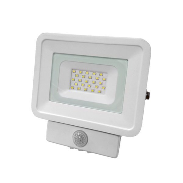 LED-Fluter mit Bewegungsmelder, 10 W, 850 lm, 6000 K, IP65.