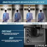 LED-Fluter mit Bewegungsmelder, 50 W, 4000 K (neutralweiß), 5000 lm, schwarz, IP65, TÜV-geprüft  Lichttechnik24.de.