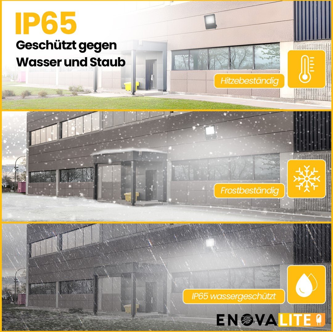 LED-Fluter PRO, 100 W, 4000 K (neutralweiß), 13000 lm, IP65, Lifud, LUMILEDS.