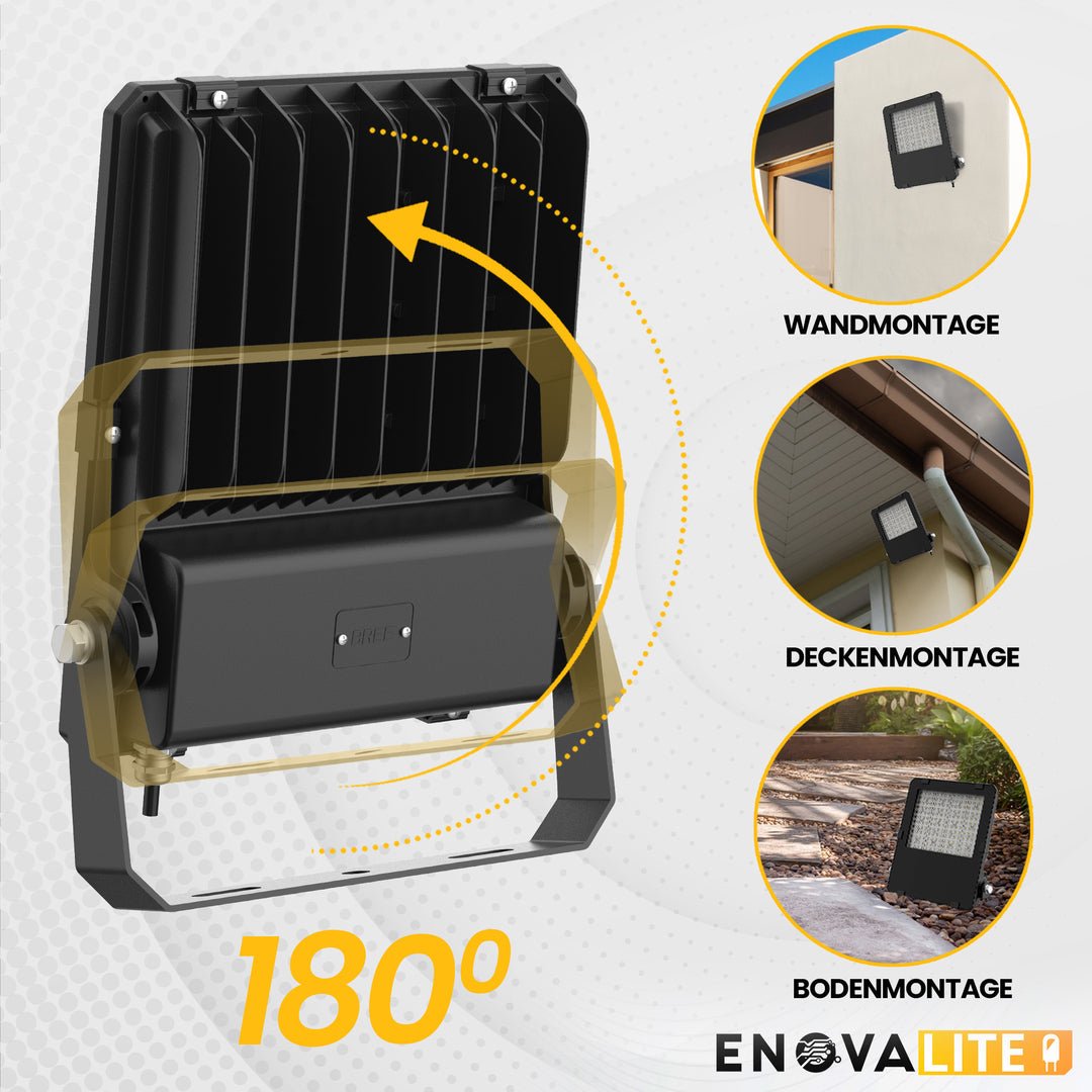 LED-Fluter PRO, 100 W, 4000 K (neutralweiß), 13000 lm, IP65, Lifud, LUMILEDS.