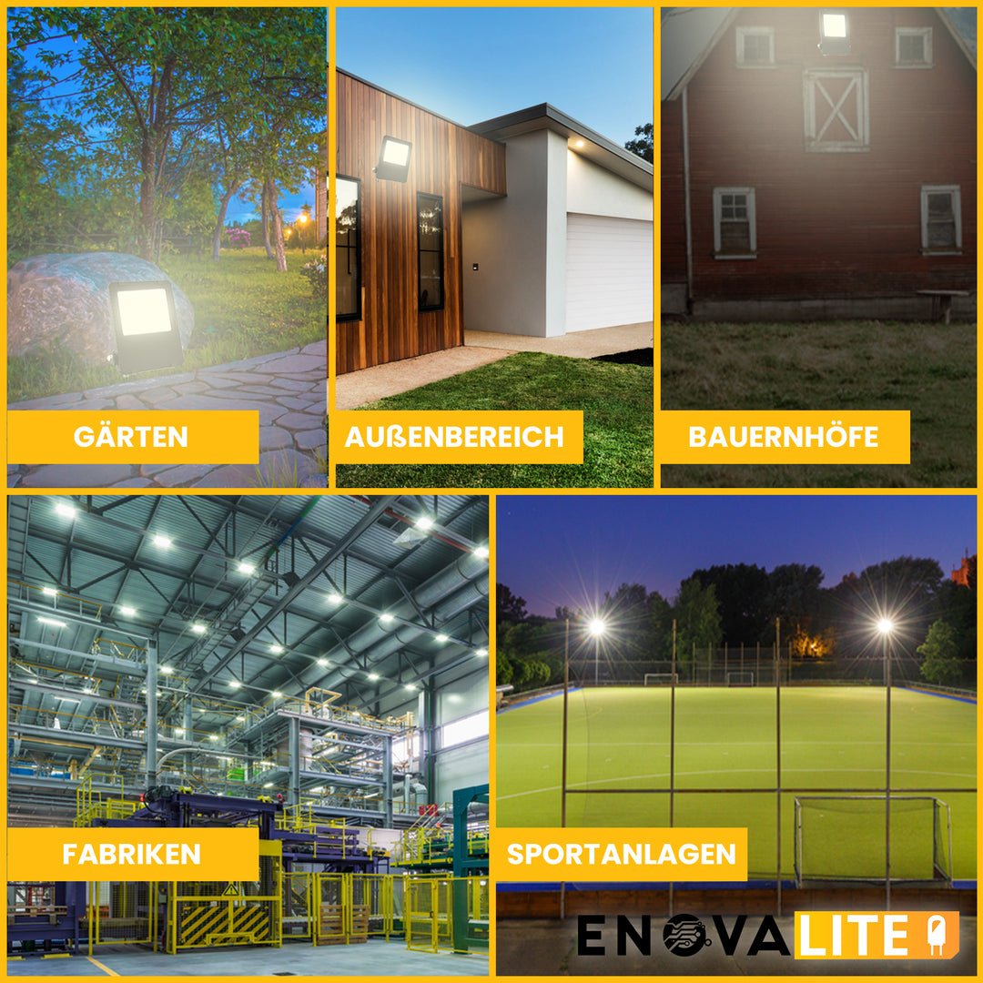 LED-Fluter PRO, 200 W, 4000 K (neutralweiß), 26000 lm, IP65,Lifud, LUMILEDS.