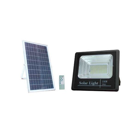 LED-Fluter, Solar mit Akku, 35 W, 2450 lm, 6000K  Lichttechnik24.de.