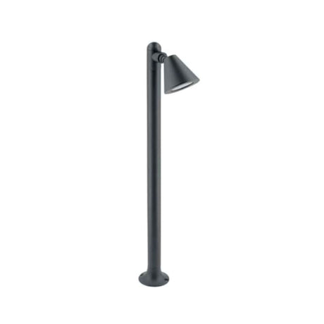 LED Gartenleuchte GU10, Wegeleuchte, 80 cm Säule, IP44, schwarz.