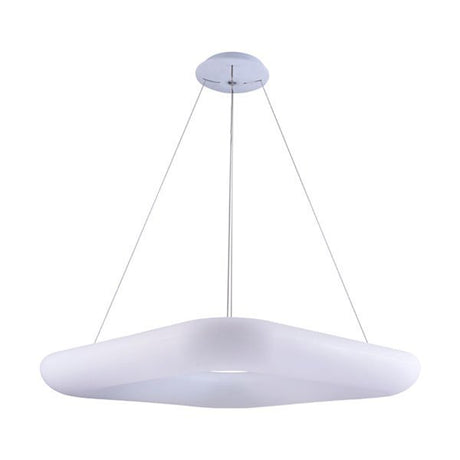 LED Hängeleuchte, Pendelleuchte, Deckenleuchte, 38W, 2660 lm, 3000K, 450x450mm, quadratisch, sandwei.