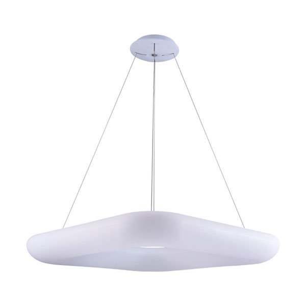 LED Hängeleuchte, Pendelleuchte, Deckenleuchte, 38W, 2660 lm, 3000K, 450x450mm, quadratisch, sandwei.