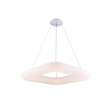 LED Hängeleuchte, Pendelleuchte, Deckenleuchte, 38W, 2660 lm, 3000K, 450x450mm, quadratisch, sandwei.