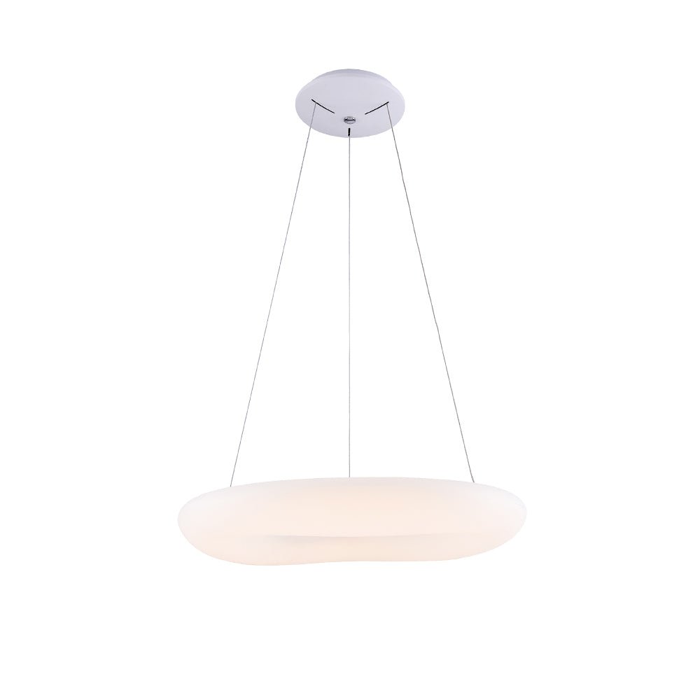 LED Hängeleuchte, Pendelleuchte, Deckenleuchte, 38W, 2660 lm, 3000K, Ø450mm, rund, sandweiß.