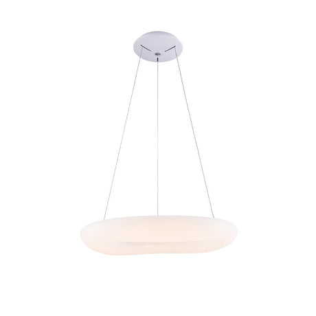 LED Hängeleuchte, Pendelleuchte, Deckenleuchte, 38W, 2660 lm, 3000K, Ø450mm, rund, sandweiß.