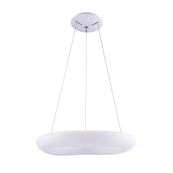 LED Hängeleuchte, Pendelleuchte, Deckenleuchte, 38W, 2660 lm, 3000K, Ø450mm, rund, sandweiß.