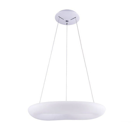 LED Hängeleuchte, Pendelleuchte, Deckenleuchte, 38W, 2660 lm, 3000K, Ø450mm, rund, sandweiß.