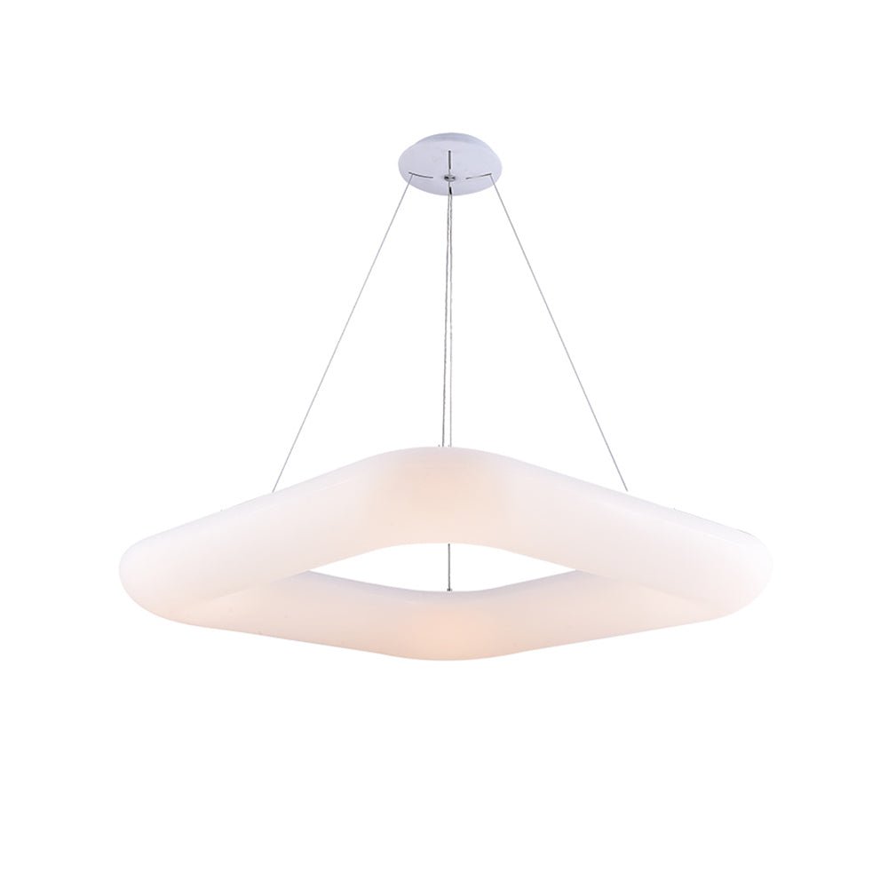 LED Hängeleuchte, Pendelleuchte, Deckenleuchte, 50W,  3500 lm, 3000K, 600x600mm, quadratisch, sandwe.