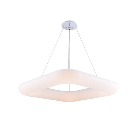 LED Hängeleuchte, Pendelleuchte, Deckenleuchte, 50W,  3500 lm, 3000K, 600x600mm, quadratisch, sandwe.