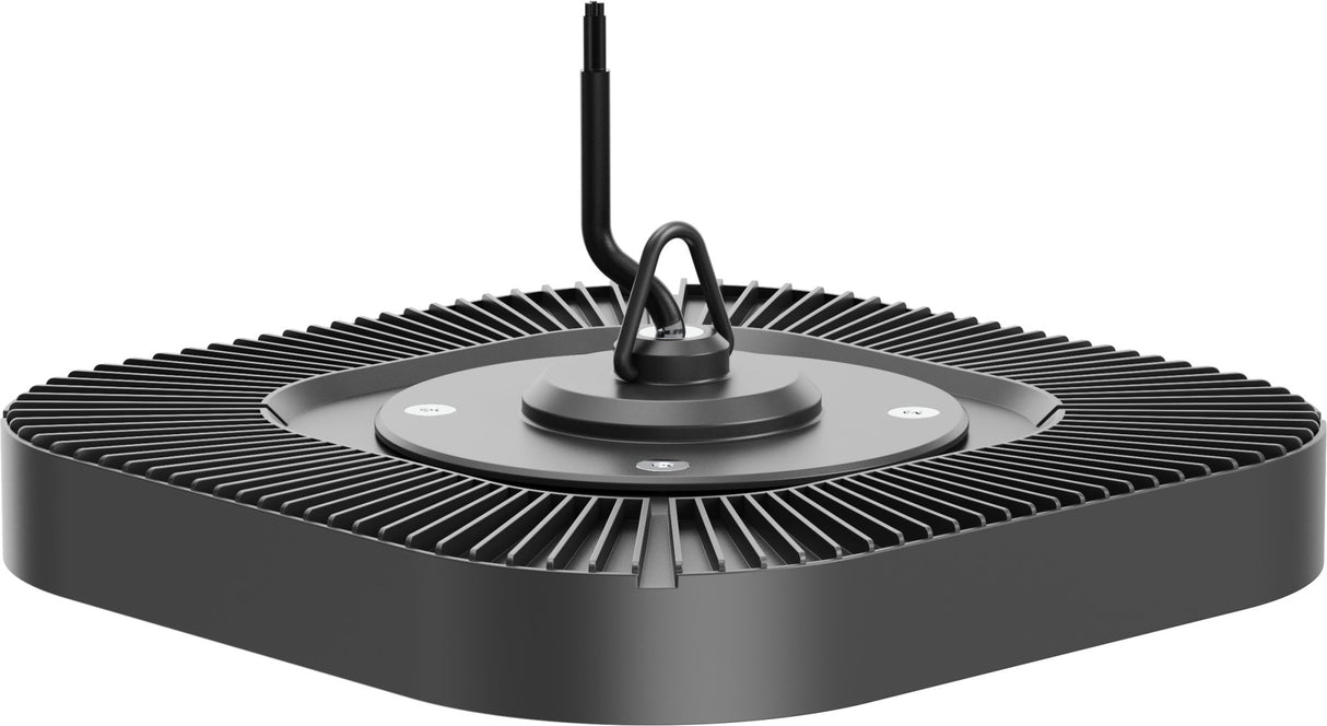 LED-HighBay, Hallenstrahler quadratisch, 150 W, 18000 lm, 5000 K (neutralweiß), IP65.