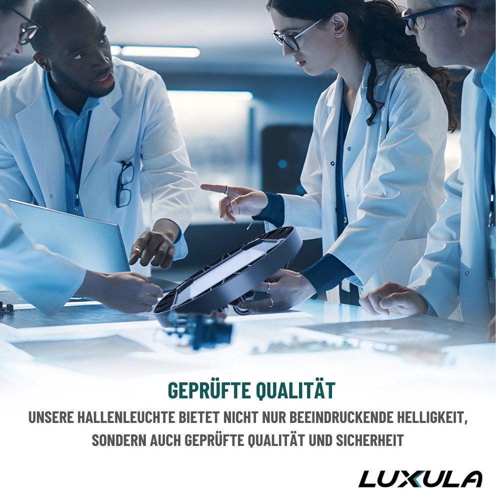 LED-HighBay, UFO, Hallenstrahler, 150 W, 14400 lm, 5000 K (neutralweiß), IP65, Schlagfest.