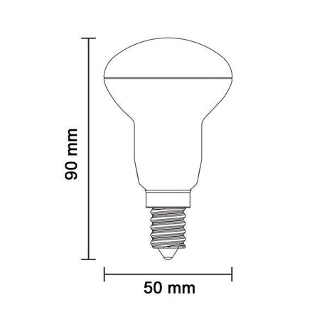 LED-Leuchtmittel, 6W, 450 Lumen, E14, Spotform.