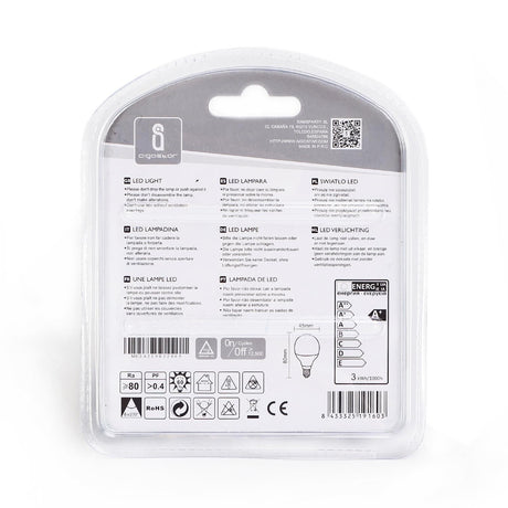 LED Leuchtmittel, E14, 3 W, 255 lm, 3000 K, 2 Stk..