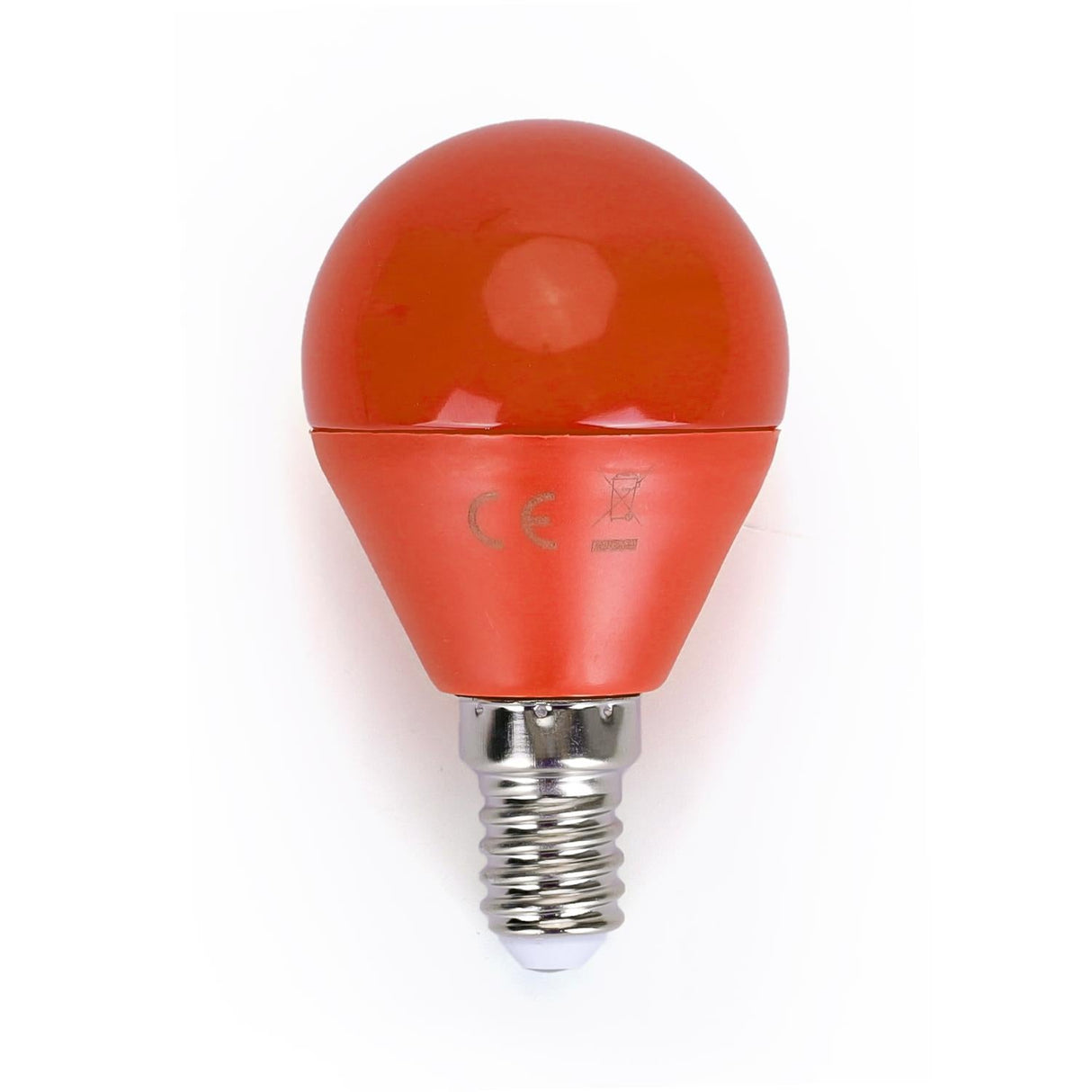 LED Leuchtmittel, E14, 4 W, orange.