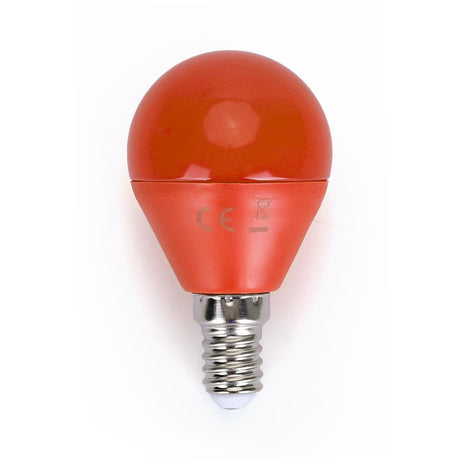 LED Leuchtmittel, E14, 4 W, orange.
