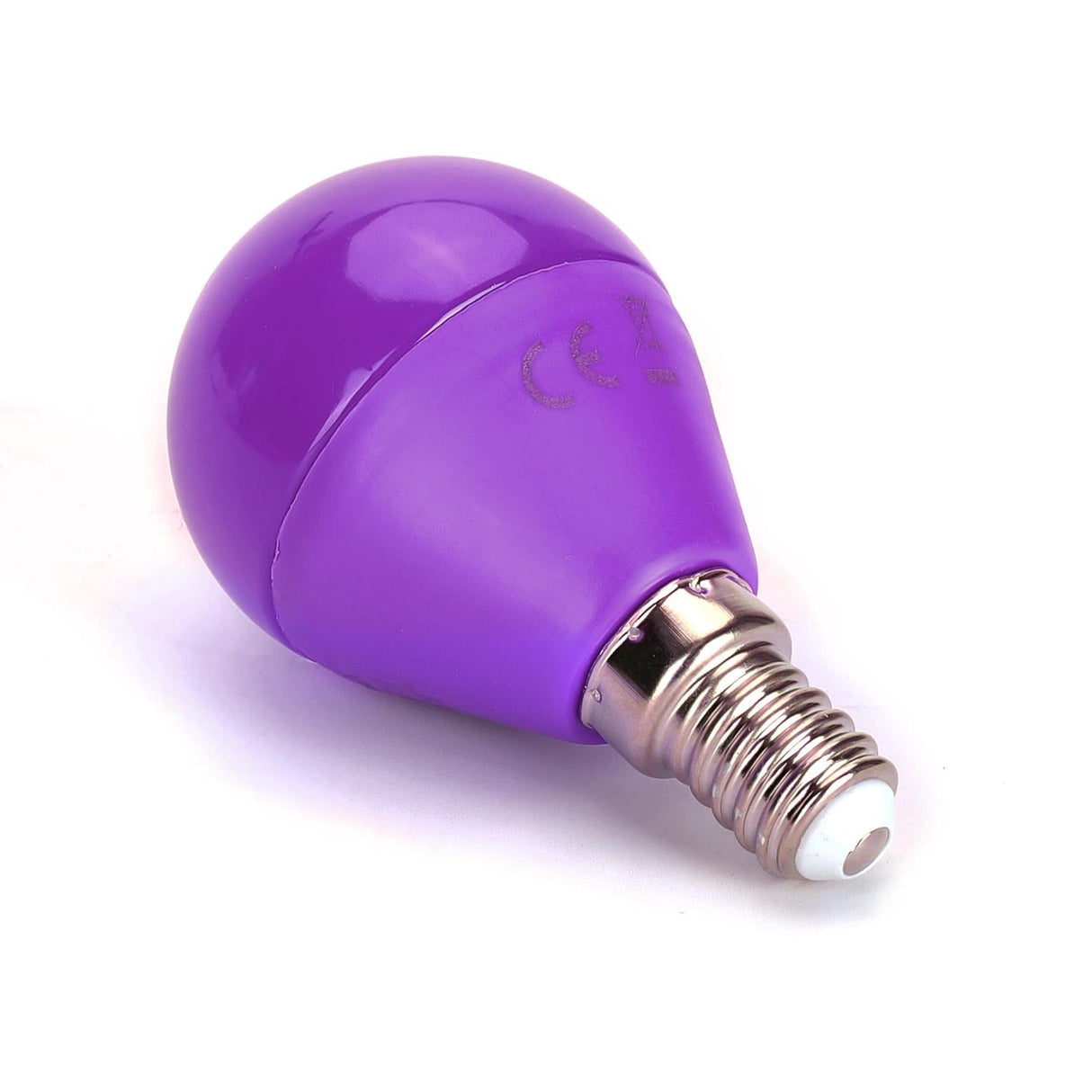 LED Leuchtmittel, E14, 4 W, violett.