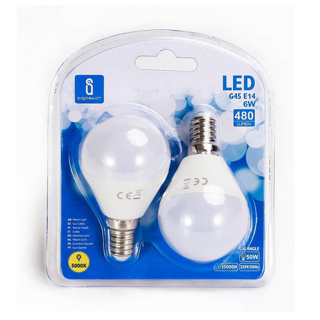LED Leuchtmittel, E14, 6 W, 510 lm, 3000 K, 2 Stk..