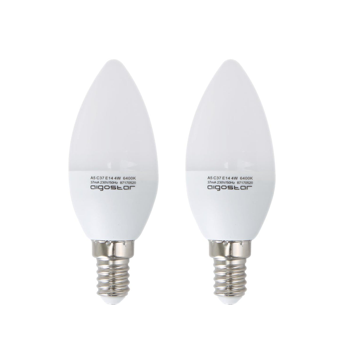 LED Leuchtmittel, E14, 6 W, 510 lm, 6500 K, 2 Stk..