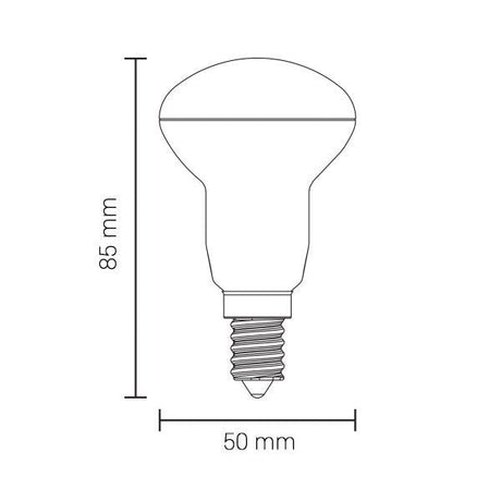 LED-Leuchtmittel, E14, 6W, 480lm, 4500K, Spot  Lichttechnik24.de.