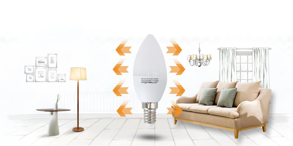 LED Leuchtmittel, E14, 7 W, 610 lm, 3000 K, 2 Stk..