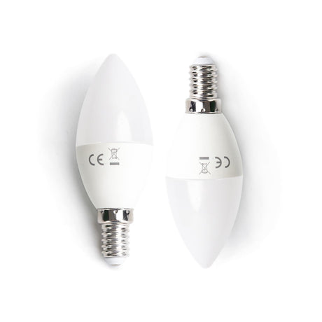 LED Leuchtmittel, E14, 7 W, 610 lm, 3000 K, 2 Stk.  Lichttechnik24.de.