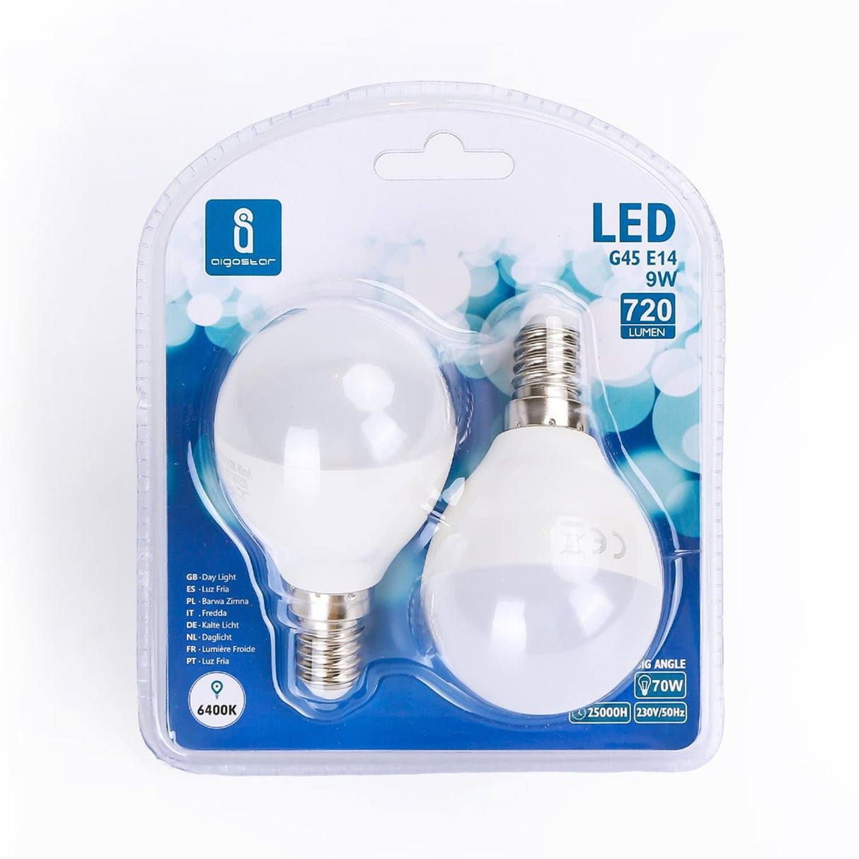 LED Leuchtmittel, E14, 9 W, 840 lm, 6400 K, 2 Stk. | Lichttechnik24.de.