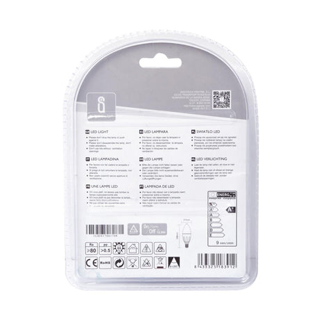 LED Leuchtmittel, E14, 9 W, 840 lm, 6500 K, 2 Stk..