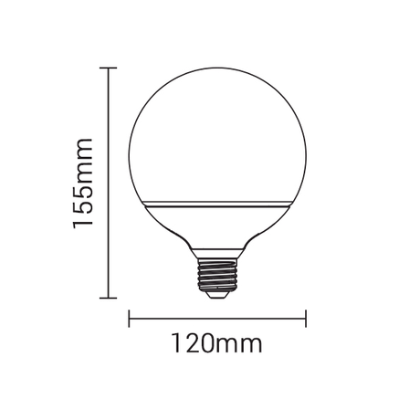 LED-Leuchtmittel, E27, 15W, 1320lm, 2800K | Lichttechnik24.de.