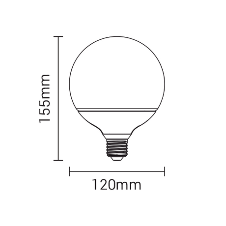 LED-Leuchtmittel, E27, 15W, 1320lm, 6000K  Lichttechnik24.de.