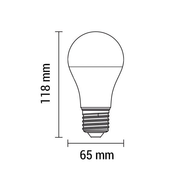 LED-Leuchtmittel, E27, 15W, 1320 lm, 2700K  Lichttechnik24.de.